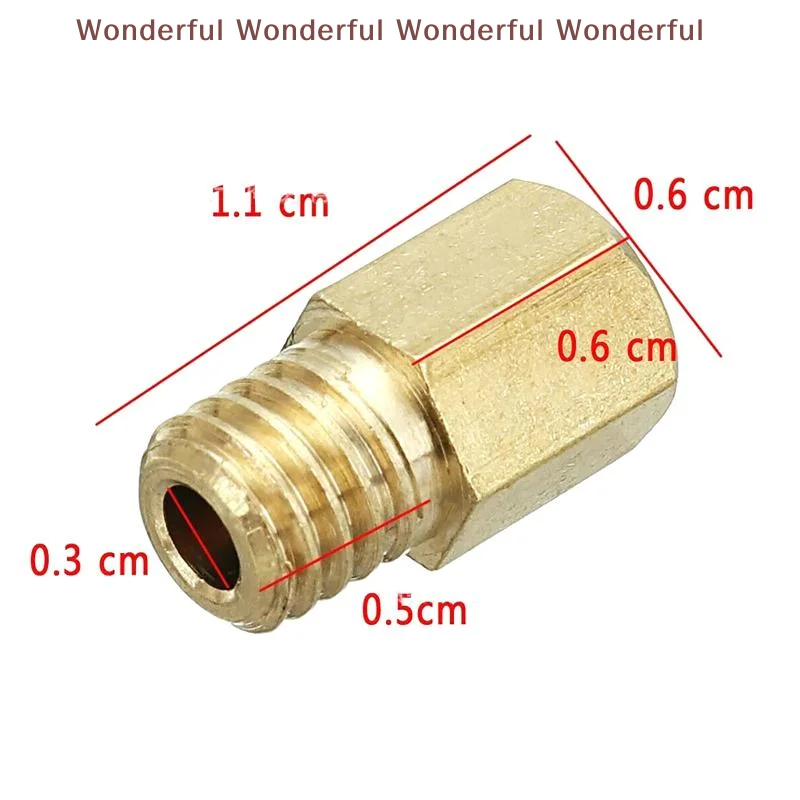 

Motorcycle Carburetor Main Jet Kit 12Pcs for Mikuni VM TM Models 90-200 Durable Brass Nozzle Essential Carb Replacement