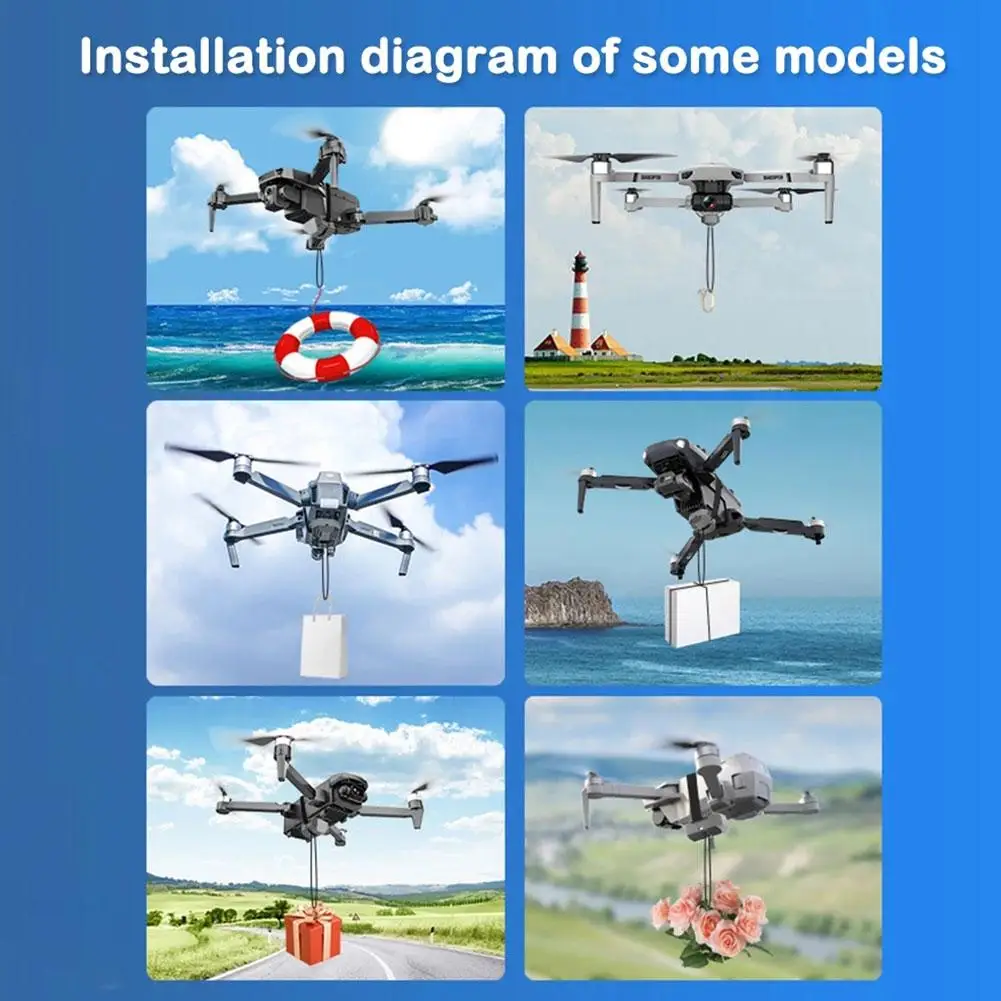 Drone Airdrop Thrower System 2.4G Remote Control General Payload Delivery Thrower Air Dropper Device Camera Drones Accessories