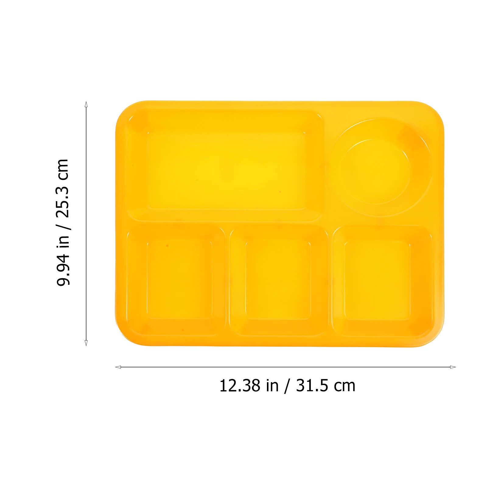 

3 Pcs Grid Anti-fall Partition Plate Cutlery Food Trays for Eating with Dividers