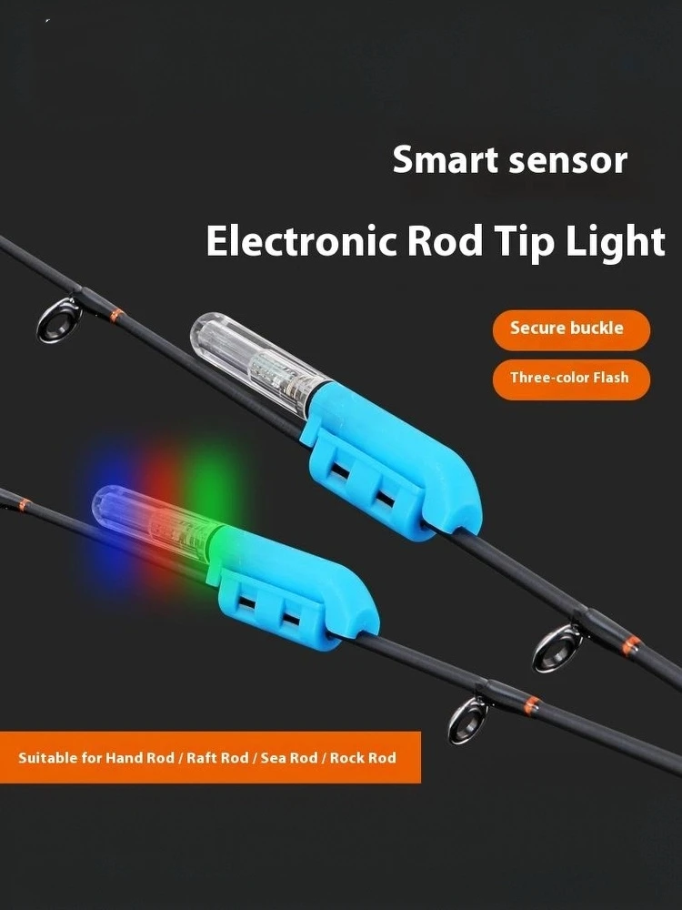 Canne à pêche électronique étanche, bâton lumineux, batterie CR425, LED, flotteur amovible, accessoire de pêche de nuit sur roche