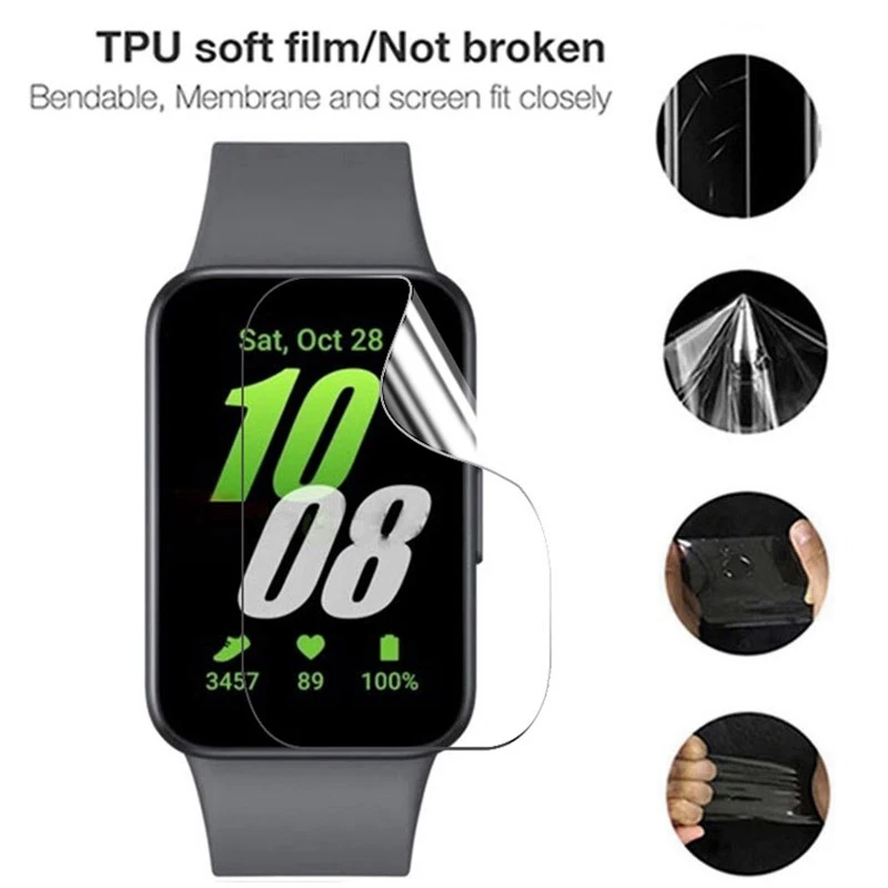 1-5PCS Hydrogel Film For Samsung Galaxy Fit 3 Clear HD Screen Protector Anti-Scratch for Galaxy Fit3 Protective Film Not Glass image 2