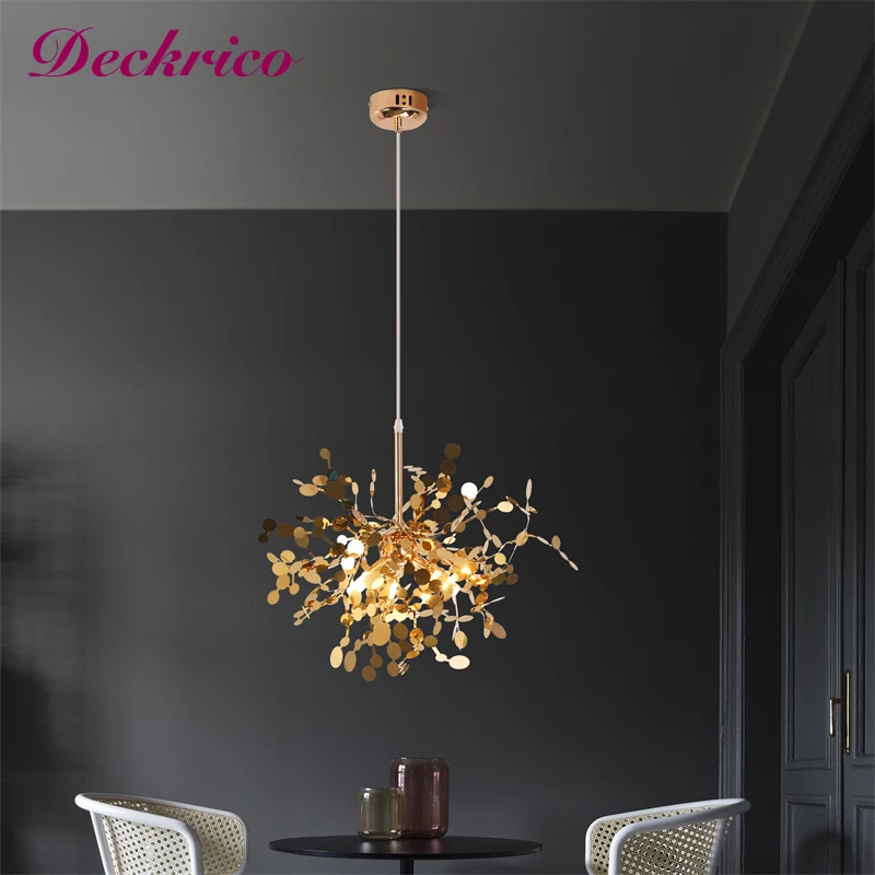 

Nordic Art Chandelier Lamps Dining Room Firwork Pendant Light Lustres Home Decor G9 Hanging Fixture Kitchen Lustres Bedside Lamp