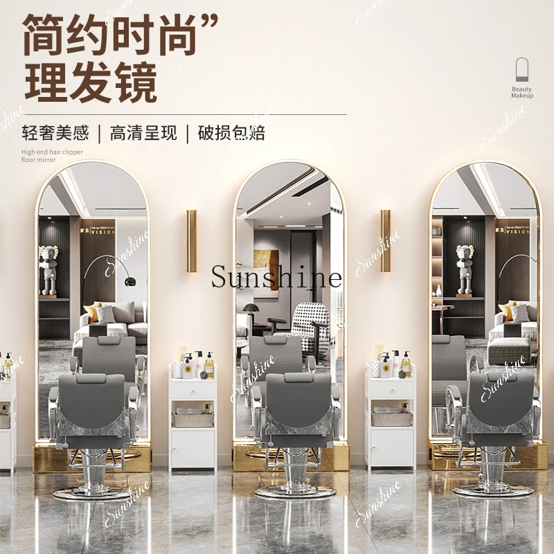 Barber shop dyeing area perm dyeing table mirror cabinet integrated hair salon special hairdressing TF