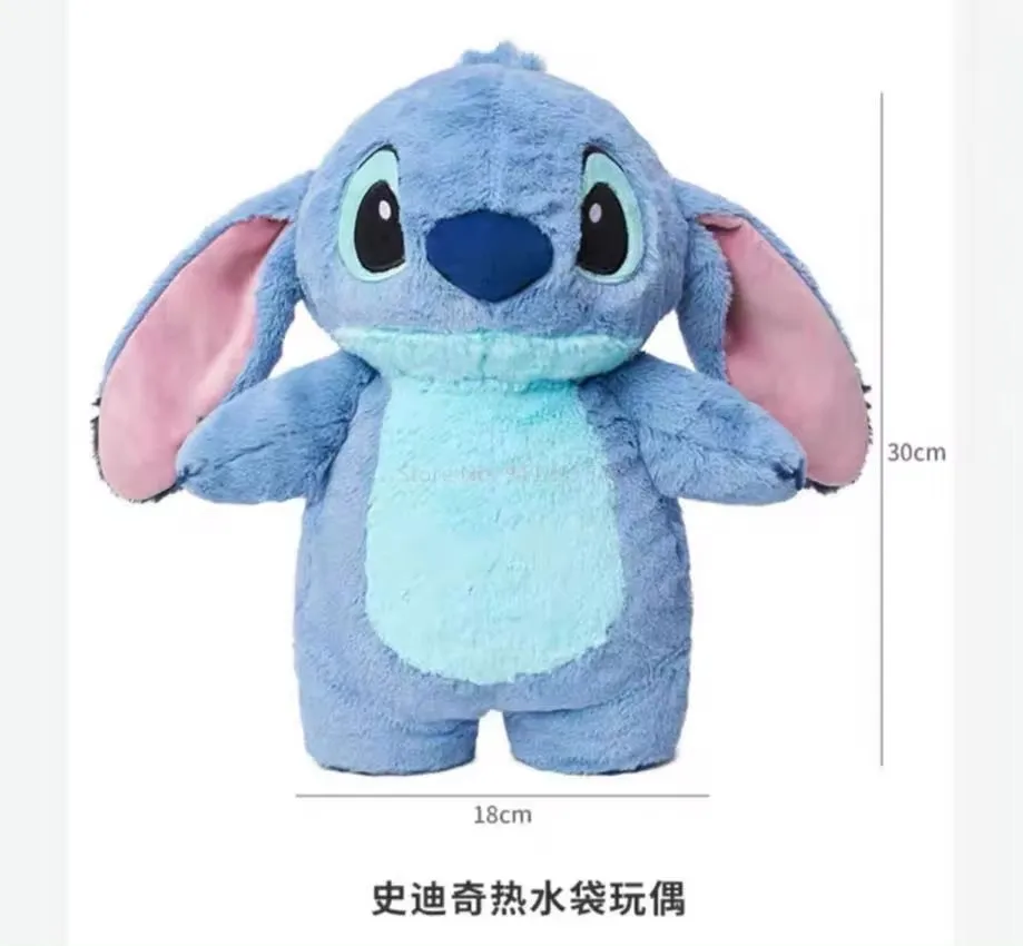 Disney Stitch Anime Winter Extra Grote Pluche Warmwaterkruik Dames Thuis Water Vulling Handwarmer Vakantie Cadeau Voor Vriendin