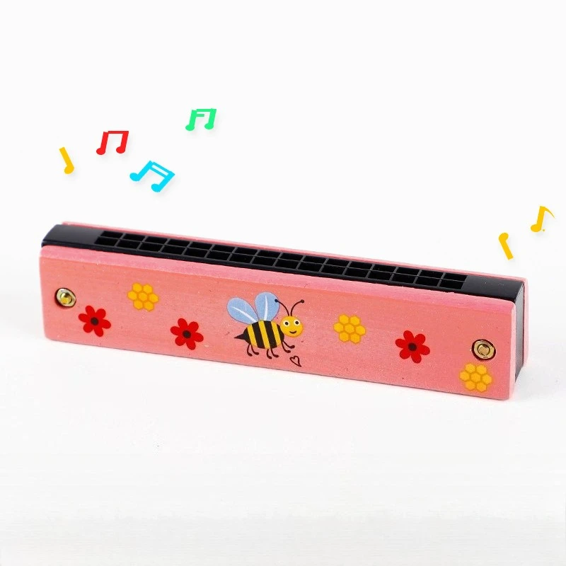 Kinder Holz Mundharmonika Kreative Musik Kindergarten Anfänger Spielen Musikinstrument Oral Organ