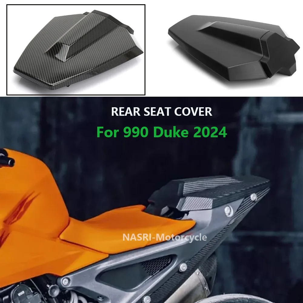 Motorcycle Pillion Rear Seat Cover Cowl Solo Passenger Fairing Carbon Fiber / Black For 990 Duke 990Duke 990 DUKE 2024