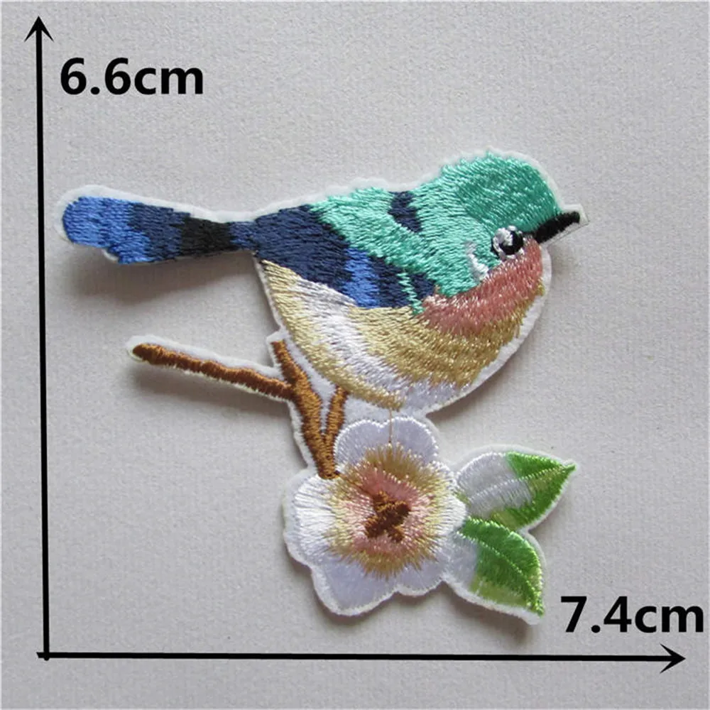 hot sell cartoon bird Hot melt adhesive clothhing patches applique embroid DIY clothing accessories 1pcs sell Free shipping