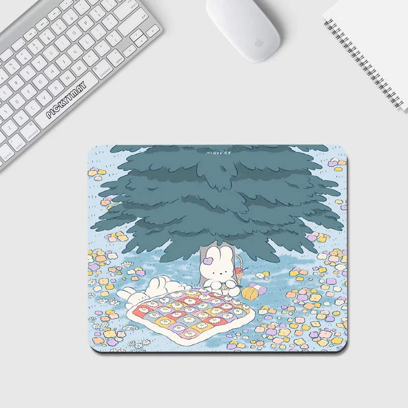 Schattige Kleine Muismat Xs Mousepad Ontwerp Rubberen Muismat Kleine Beer Bureaumat 18X22Cm Bureau Pad Kantoor