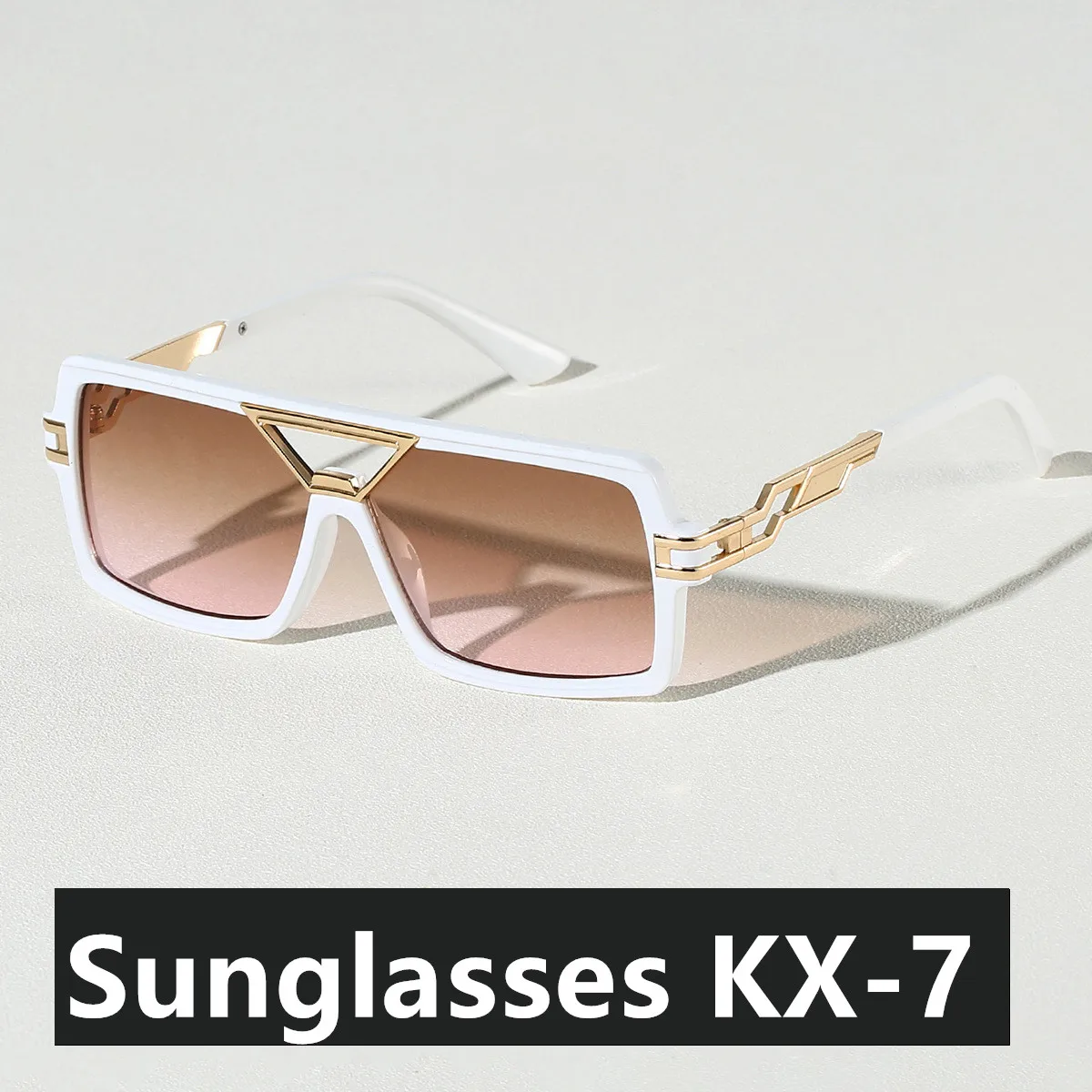 2026 neue Mann Frau Sonnenbrille Mode Vielseitige Trend Sonnenbrillen UV400 Farbe Blockieren Hohe Qualität Doppel Strahl Design Sonnenbrille – Detail 4