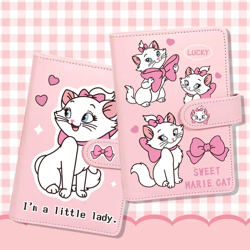 Disney Marie Cat The Aristocats A6 Pu Leather Budget Binder Notebook periferiche Hand Ledger Joint Cartoon Binder regali di compleanno