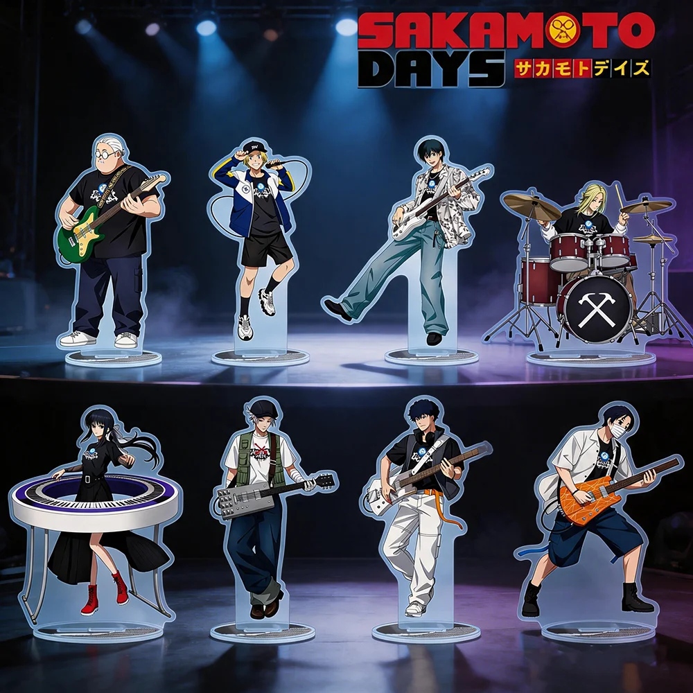 Anime Sakamoto Days 2026 Novo Chaveiro de Acrílico Sakamoto Shin Nagumo Osaragi Band Set Figura de Desenho Animado Merchandise Presente