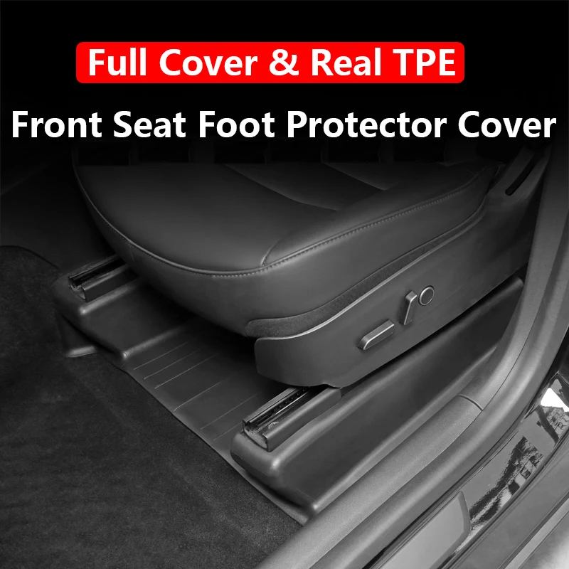 Upgrade Seat Corner Anti Kick Full Cover for Tesla Model Y 2023 Guard Seat Rail Slide Dust-proof Protection Interior Accessories