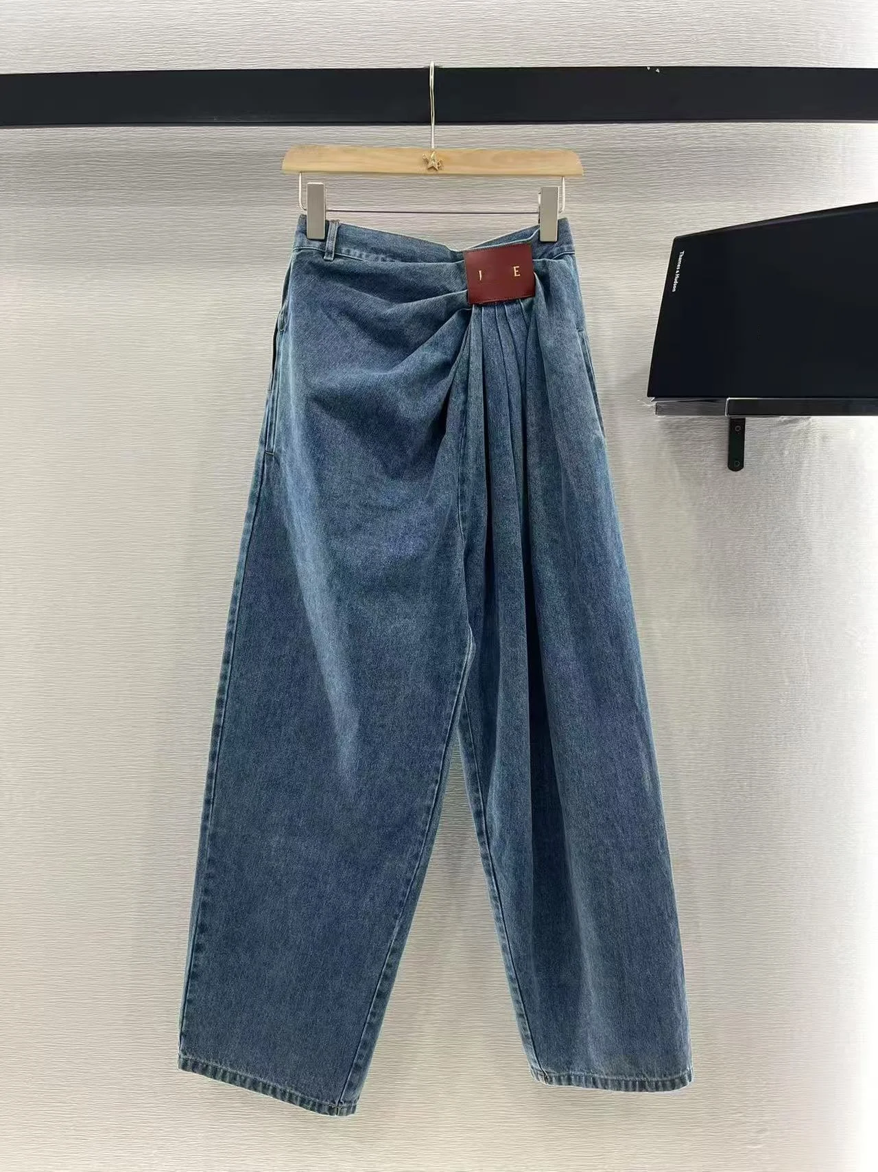 

High Waist Wide Leg Denim Pants Women's Casual Versatile ort Skirt Design Sensation irt Women's High-End Spring Summer Ne...