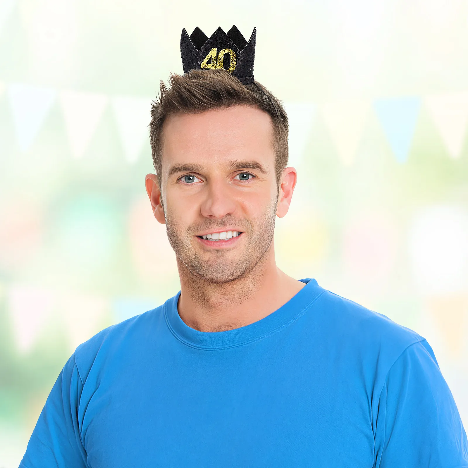 

1Pcs 40Th Birthday Crown Hat Premium Material Thickened Shape Retention Unique Party Decoration Birthday Hats Adults
