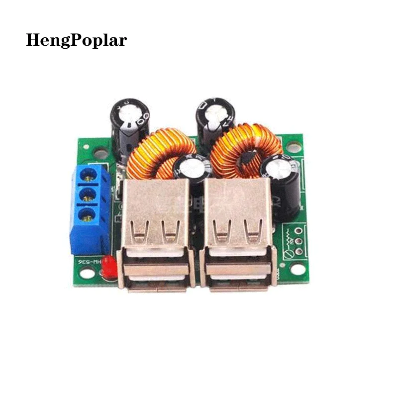 36/24/12/9V a 5V 3A step-down 4USB super USB interfaccia ricarica auto solare