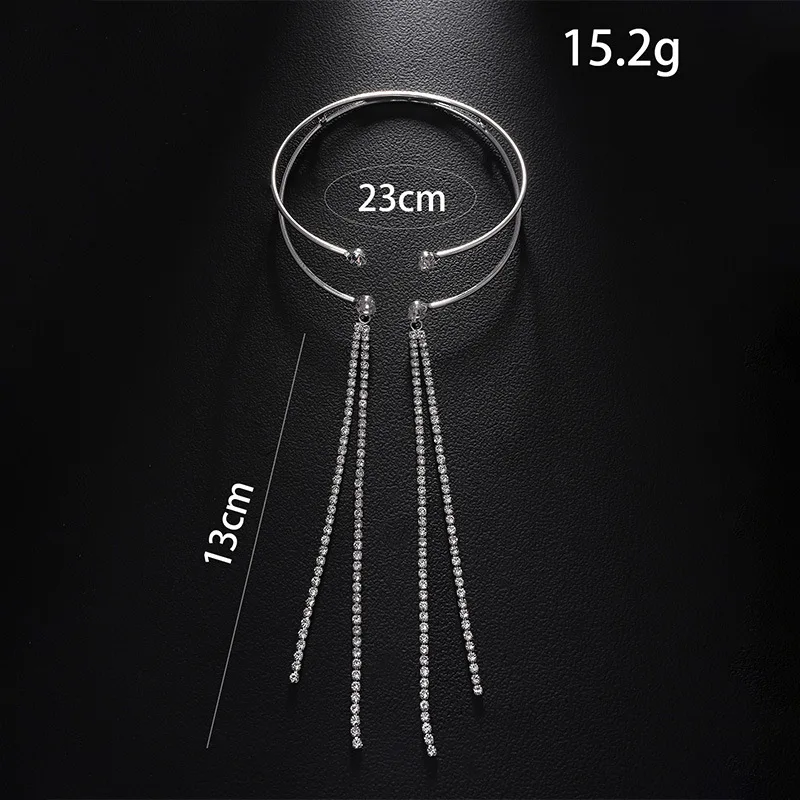 Hot-selling fringed arm chain simple rhinestone bracelet design sense catwalk accessories women's bracelet
