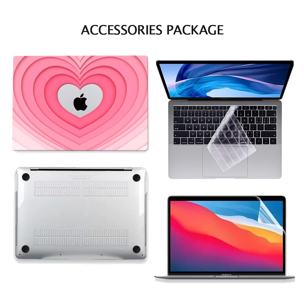 Imagem -04 - para Macbook Air 13 Case com Tampa do Teclado de Plástico Rígido Shell Case para Macbook m1 13 Polegada A2337 A1932 Air m2 Chip 13.6 A2681