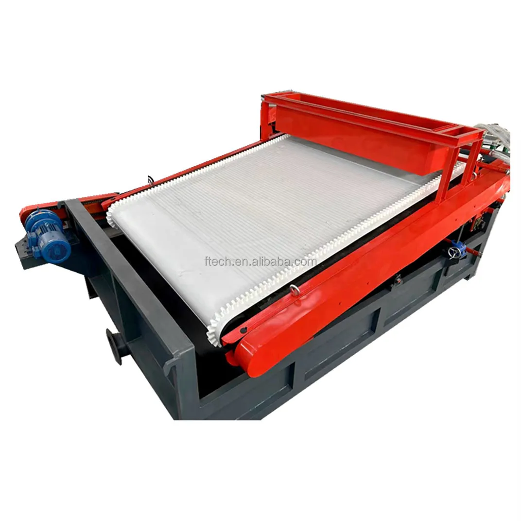 Fty Price Large Capacity Mining Machinery High Gradient Intensity Iron Remove Wet Belt Plate Incline Flat Magnetic Separator