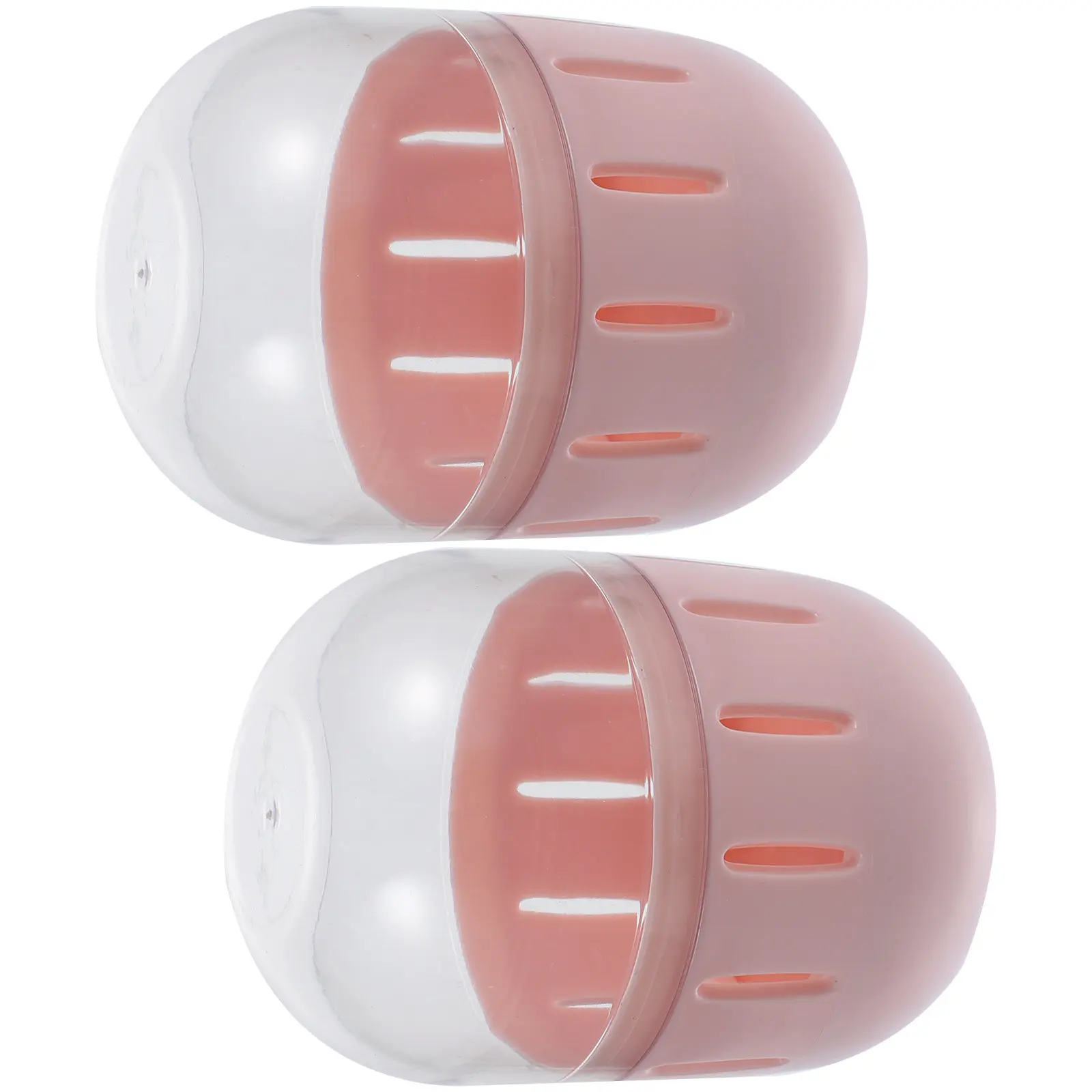 Mini caja de almacenamiento de huevos, organizador portátil de esponjas de maquillaje, estuche de silicona para polvos, a prueba de polvo, transpirable, para el hogar, 2 uds.