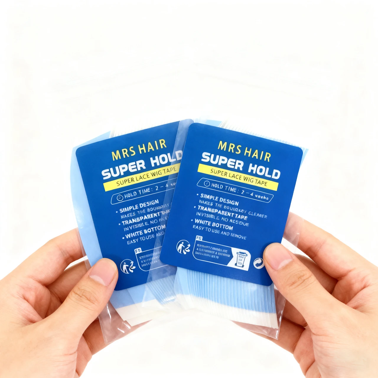 36 قطعة/180 قطعة شريط لاصق للشعر على الوجهين حزمة الأزرق الدانتيل شعر مستعار أمامي تمديد أدوات مشبك شعر لتطبيق شعر مستعار آمن #5