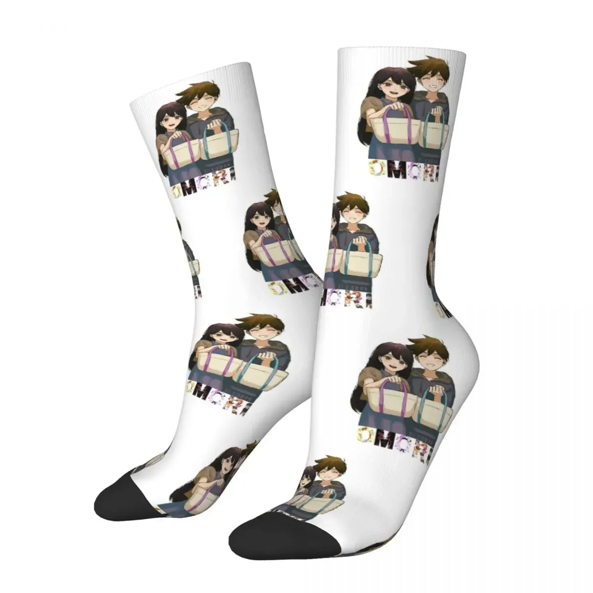 Omori Anime Video Game Socks Harajuku Sweat Absorbing Stockings All Season Long Socks Accessories for Unisex Gifts