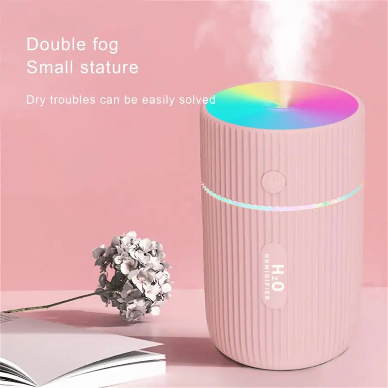 Mini Car Air Humidifier USB Ultrasonic Essential Oil Diffuser Smart Purifier Home Anion Mist Maker LED for