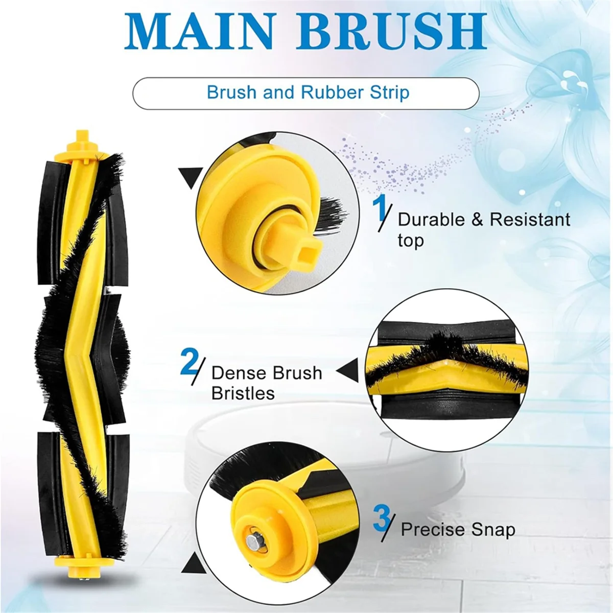 BFYLE For Ecovacs DEEBOT OZMO T8 AIVI/T8 Max/T8 Series/N8 Pro/N8 Pro Plus Robot Vacuum Replacement Parts