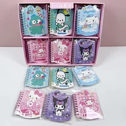 15/30 sztuk Sanrio śliczny notatnik HelloKitty Kuromi HANGYODON Melody codzienny terminarz tygodniowy notatnik papiernicze artykuły szkolne dla uczniów