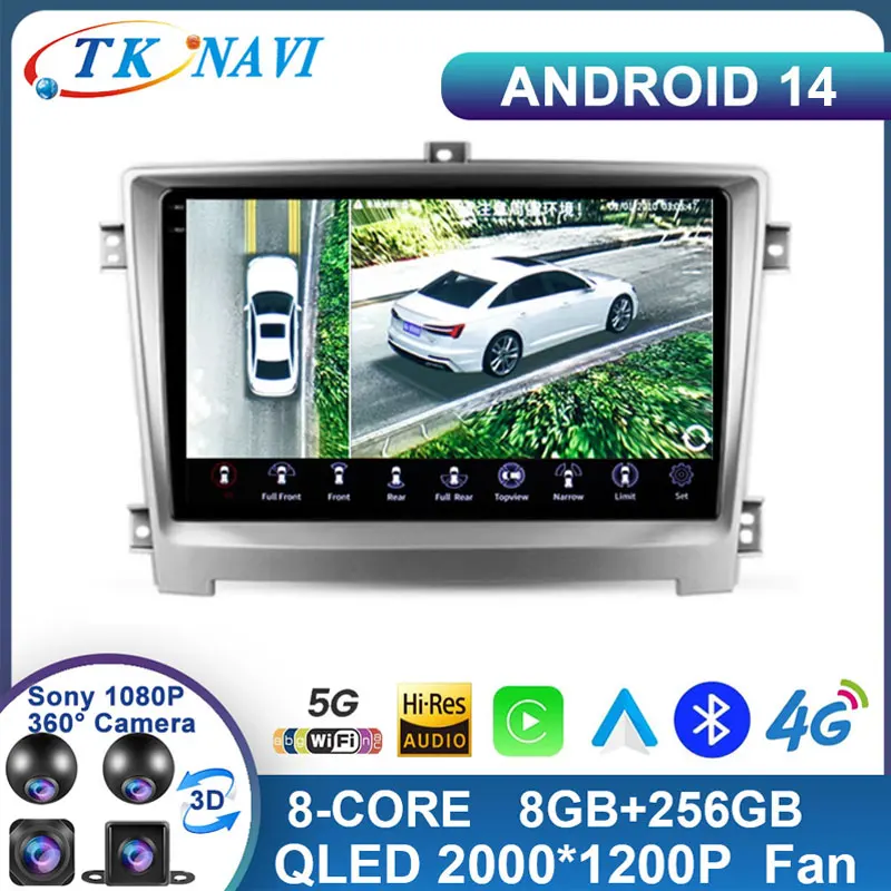 

Android 14 For Hawtai Santa Fe 7 2017 Car Radio Carplay QLED AutoRadio Multimedia Video Player Navigation Stereo GPS No 2Din DVD