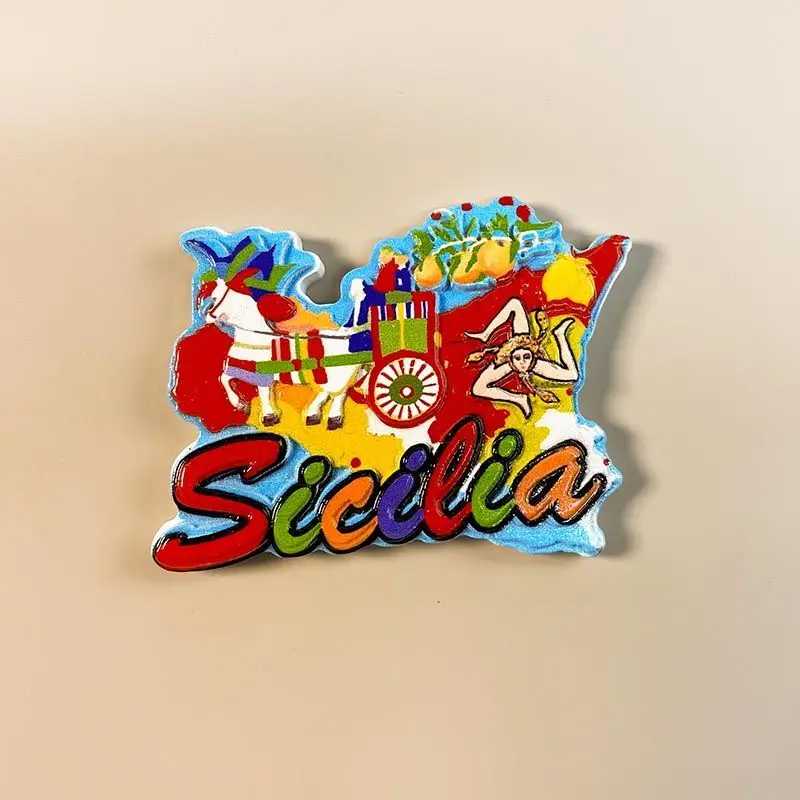 

Italian Sicily travel souvenirs high-end creative cultural decorationsinsFeng Souvenir Fridge Magnet