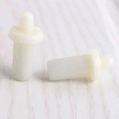 

50pcs Furniture Plastic Connectors Cabinet Wardrobe Spring Door Buffer Axis Spring Buffer White Spirng Connecting