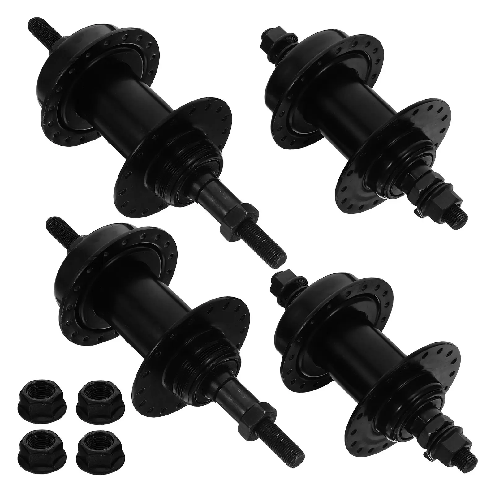 

2Pairs Bicycle Hub Replacement Metal 36 Hole Disc Brake Front Rear Hollow Shaft Quick Release Bike Wheel Hub for Road Mountain