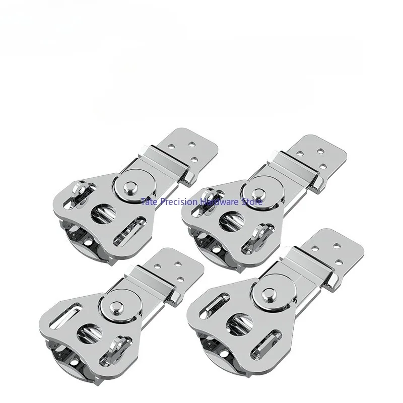 1PCS Butterfly Lock Buckle 304 Steel Aviation Box Accessories Cabinet Rotating Lock Wooden Box Fixing Buckle Tool Hardware