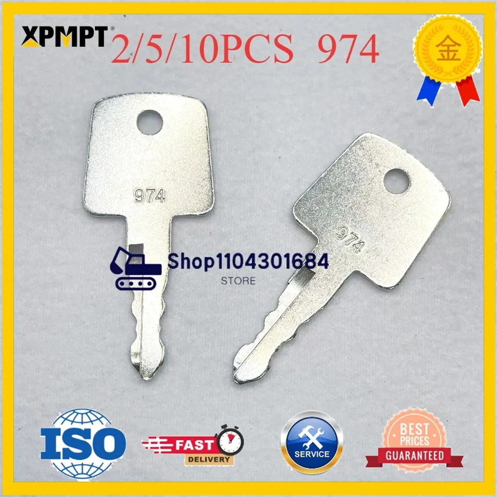 10pc Sakai Roller Ignition Keys Heavy Equipment Asphalt Roller Key 974