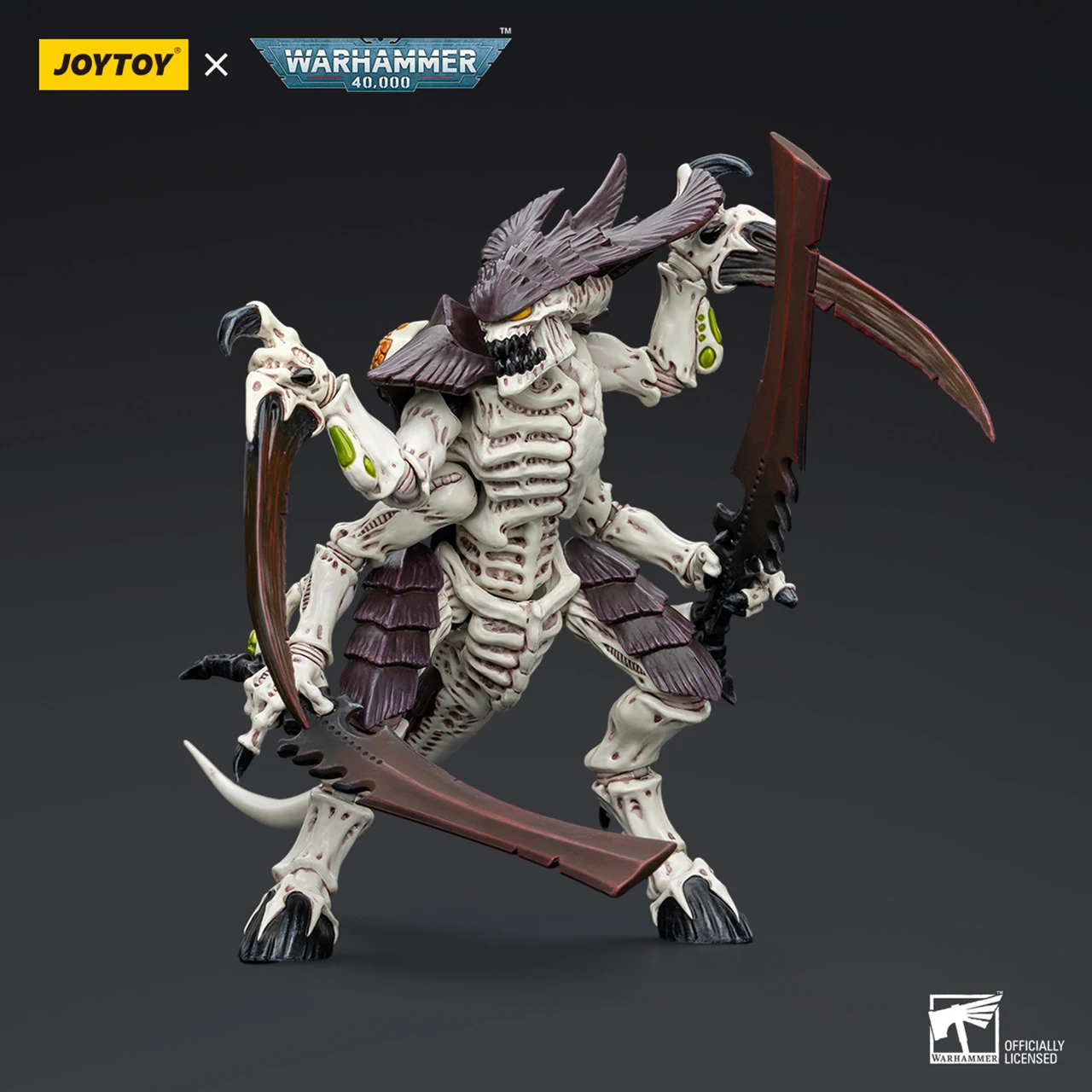 Spot JOYTOY Warhammer 40K Tyranids Hive Fleet Leviathan Tyranid Warrior with Boneswords 2 Action Figure Tyranid Model Toys Gift