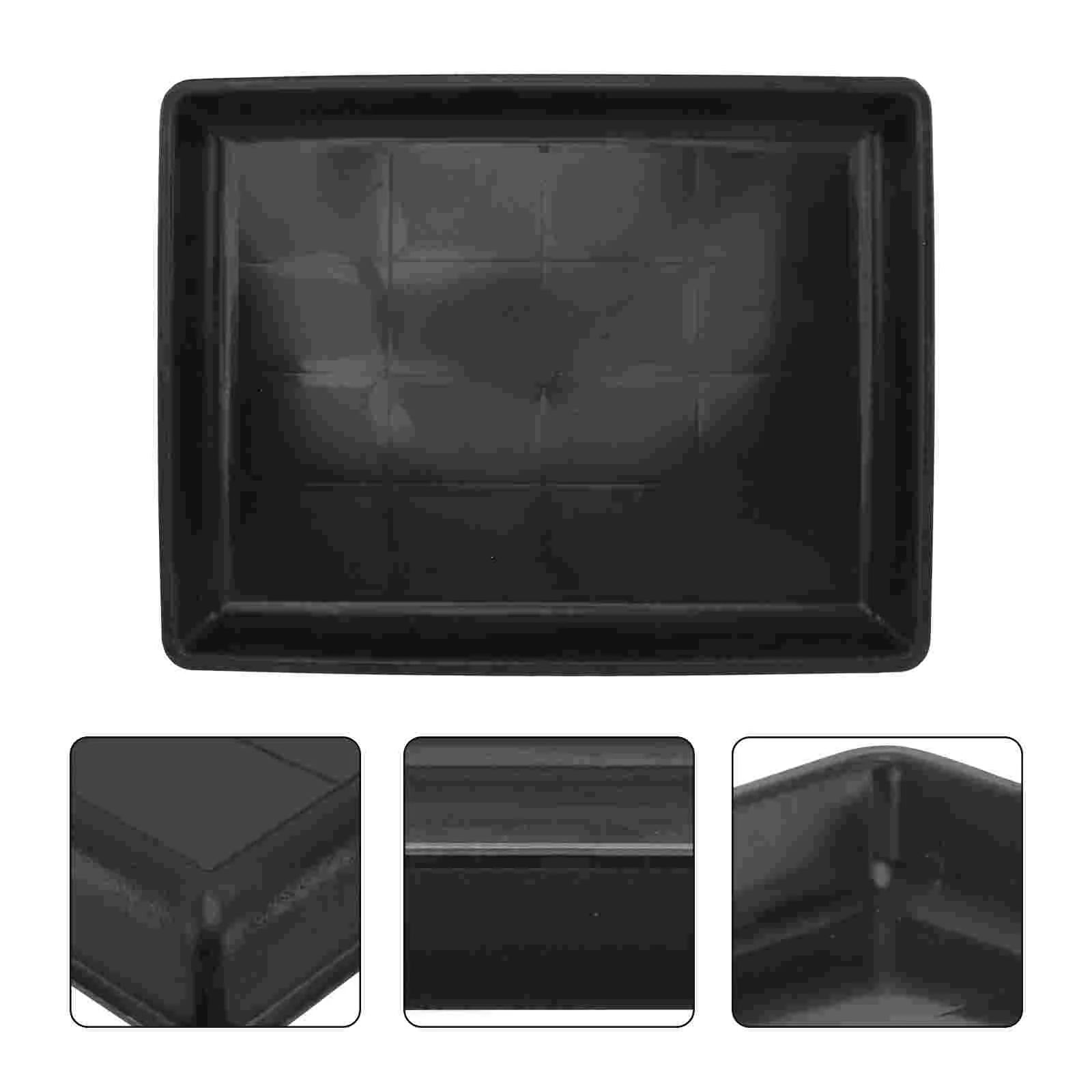 

Rabbit Cage Tray Dog Crate Pan Manure Kennel Pet Bedpan Poop Black Plastic Cleaning