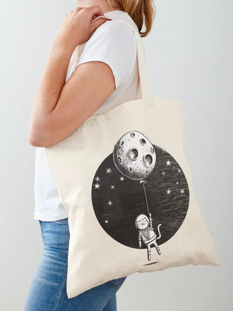 Moon Ballon Tote Bag Women's shopper bag tote bags cloth bags Shopper Shopping bags
