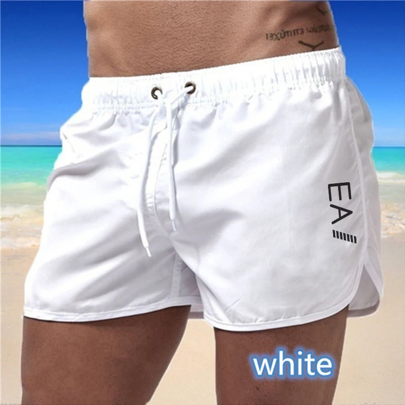 2024 Summer Swim Shorts Trendy Simple Beach Shorts Sexy Swimsuit Men Women Couples Night Slow Running Shorts Leisure Surf Pants