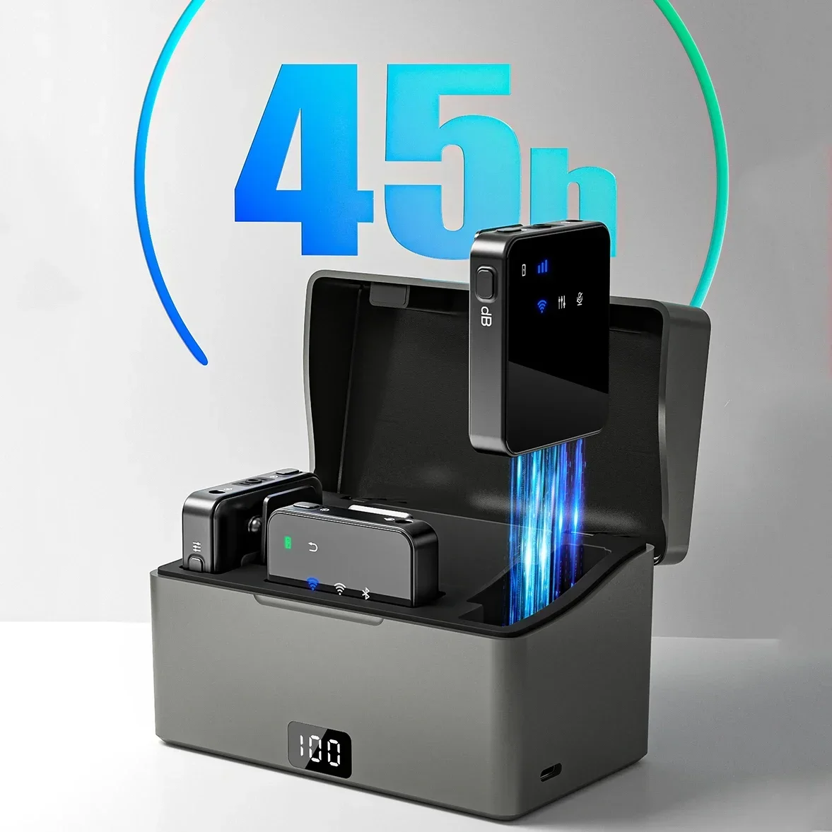 

In stock Intelligent Factory Direct Sales Portable Wireless Lavalier Microphone Type C Omni-Directional For YouTube Noise Reduct