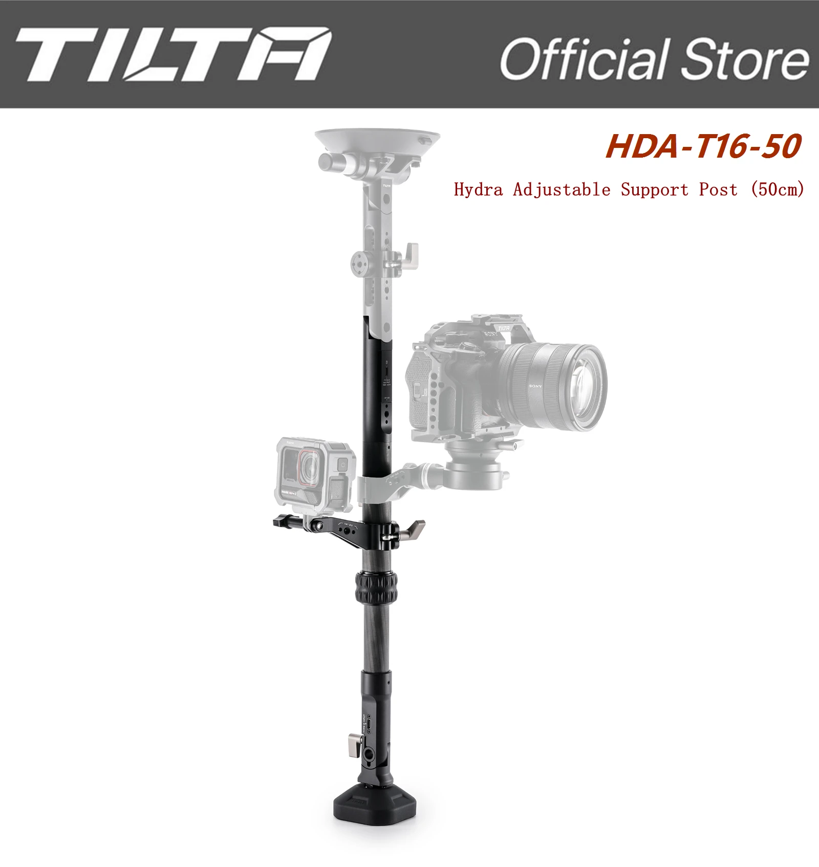 Image of TILTA Hydra verstellbare Stützpfosten ARCA Kugelkopf-Verlängerungshalterung 100 cm