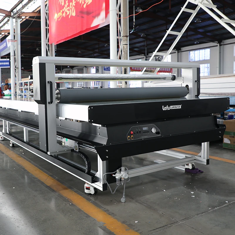 LF1740-B4 Semi-Automatic Pneumatic 5*12ft Flatbed Applicator & Laminator With Cold/Hot System For Boards