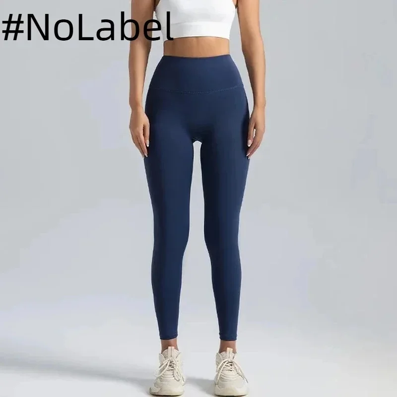 NoneLabelCollection Black LeggingsWomen No T-line High-waisted Hip Lift Yoga Pants Abdominal Compression Nude Running Leggings