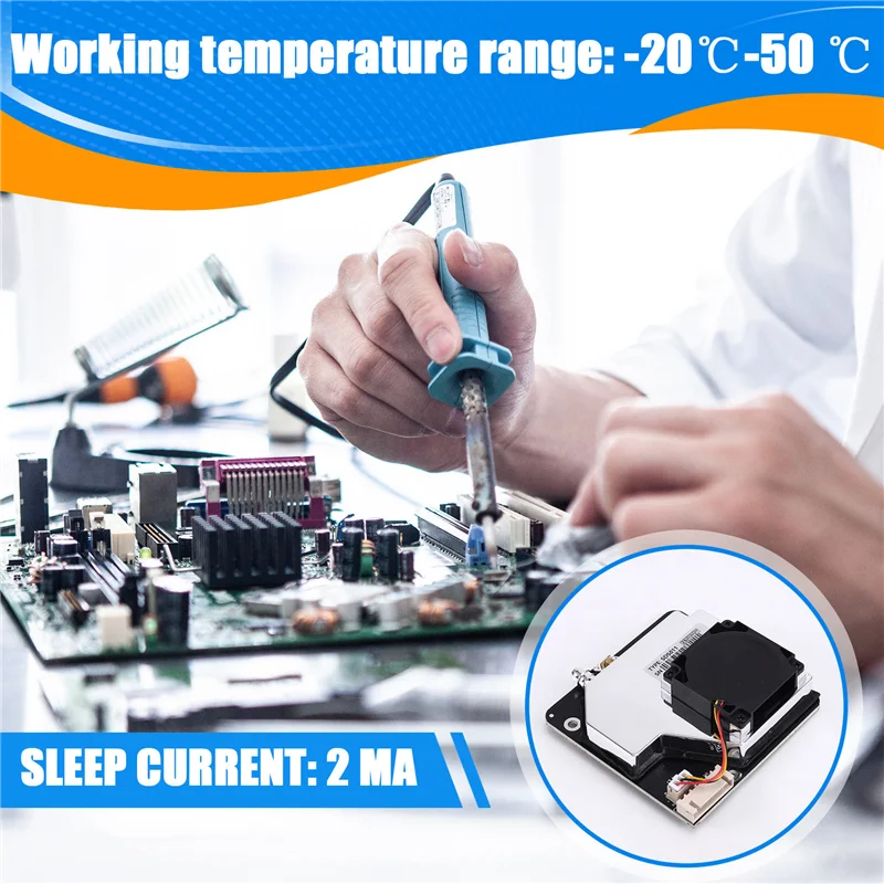 

AB34-PM2.5 Particle Matter Sensor SDS011 Detection Range 0.3-10 Μm Laser Sensor Dust Sensor Digital Output