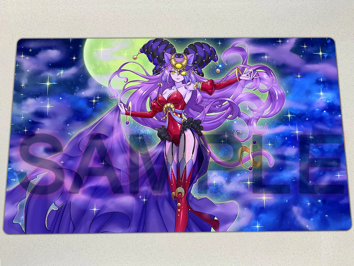 YuGiOh Playmat Lunalight Perfume Dancer TCG CCG Mat Board Game Trading Card Game Mat Mouse Pad Rubber Gaming Pad & Bag 60x35cm