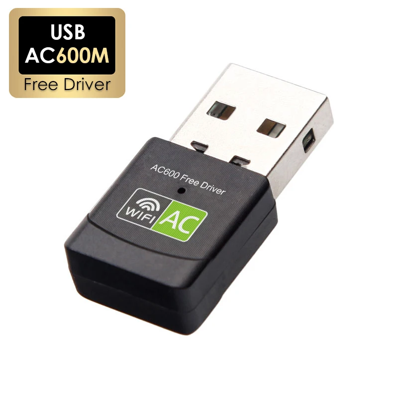 

AC600M 2.4/5.8GHz Dual Band USB Wireless Network Card Adapter RTL8811CU 600Mbps Wi-Fi Dongle Free Driver for Win7/8/10 Desktops