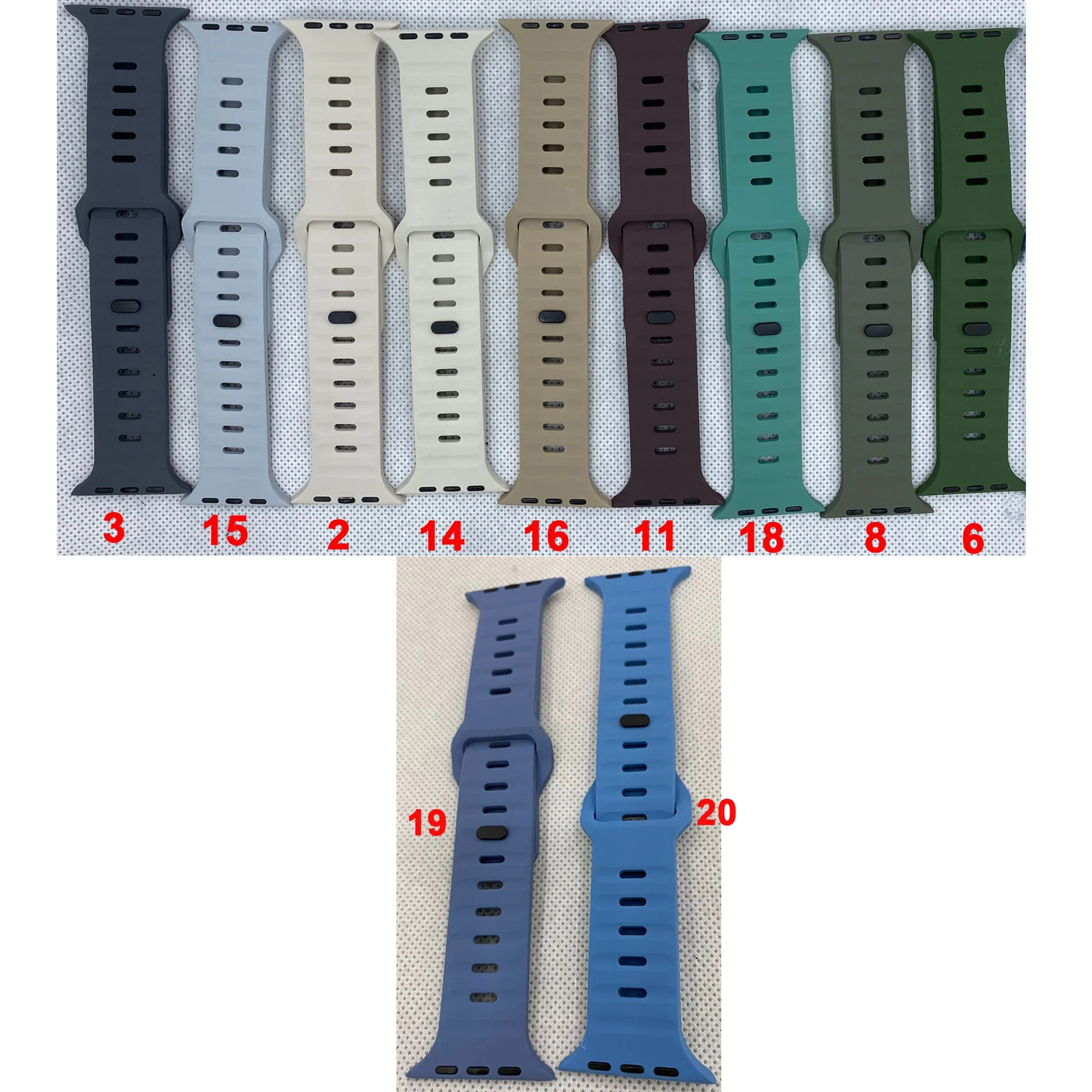 Correa de silicona para iWatch Ultra 49mm Series 8 7 SE 6 5 4 3 2 1 45mm 41mm 44mm 40mm 42mm 38mm pulsera deportiva correa de reloj