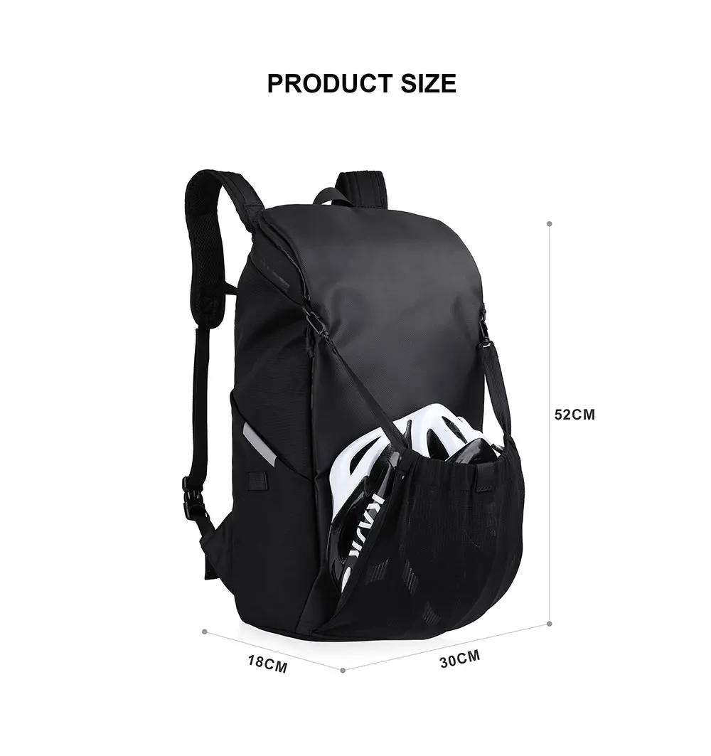 Rhinowalk 22L Wasserdichte Fahrrad Pannier Tasche Tragbare Radfahren Rucksack Fahrrad Hinten Rack MTB Stamm Tasche Pack Gepäck Tragen – Detail 10