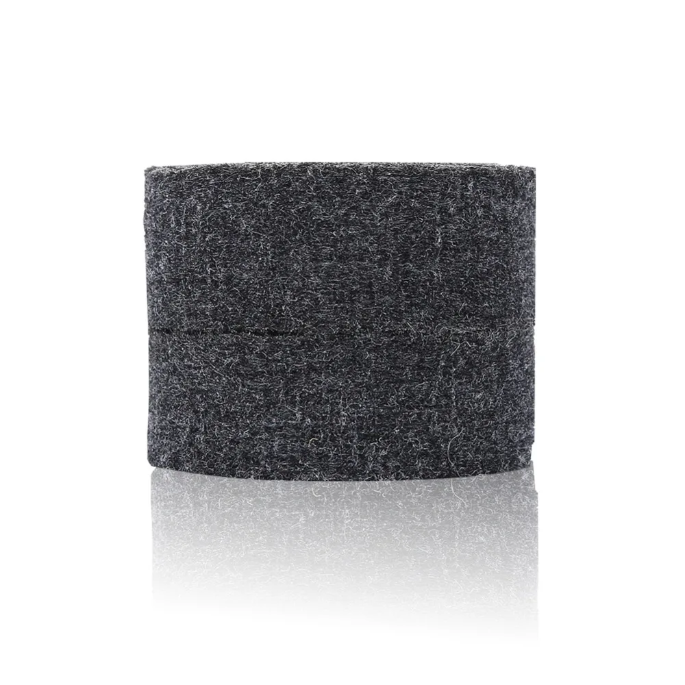 10PCS Soft​ 40mm​ Cymbal Felt Pads ​Round Felt Washer Set​ ​Drum Felt Replacement ​Gray/Black​ ​Cymbal Felt Washer