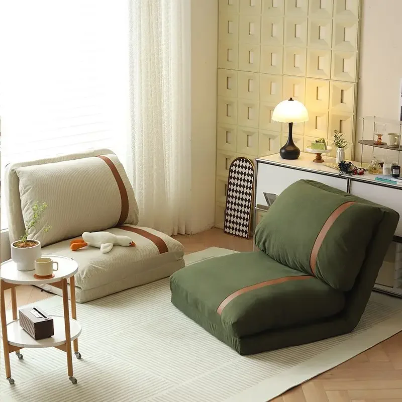 Double Person Lazy Sofa Bedroom Foldable Sofa Bed Leisure Multi-functional Tatami Chair Hide Side Storage Living Room Furniture