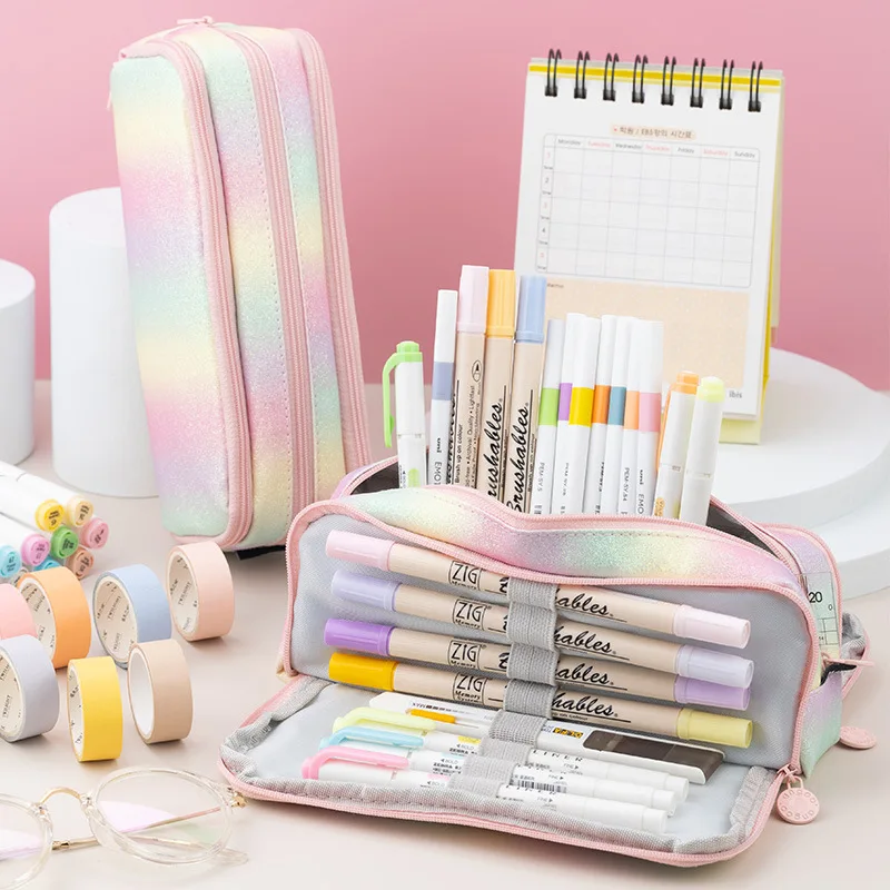 Large Capacity Pencil Case School Multifunction Pen Case Big Pencil Cases Bags Office Pencils Pouch Students Stationery Supplies image 4